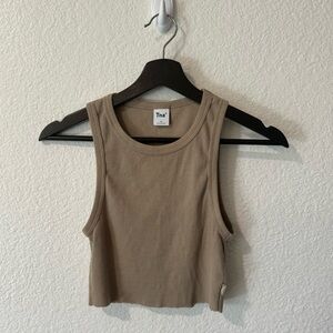Aritzia TNA Ribbed Cropped Racer Tank XS